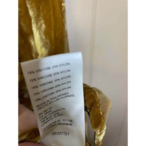 Anthropologie Pilcro Relaxed Velvet Bronze button down XS NWT - Picture 5 of 6